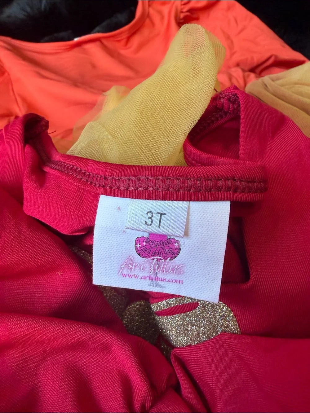 Kids Tulle Thanksgiving Dress with Bow & Chick Applique